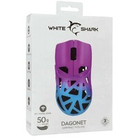 WHITE SHARK WGM 5019 DAGONET, BT/Wireless Mouse Blue/Purple
