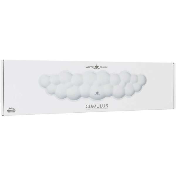 WHITE SHARK KP 012 CUMULUS White, Keyboard Wrist Rest