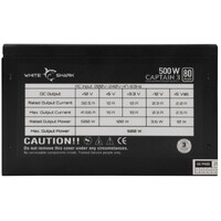 WHITE SHARK GPSU W500F CAPTAIN - 3, 500W 80 + RGB, PC Power