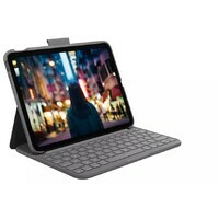 Logitech Slim Folio Keyboard Case for iPad (10th gen) - Grey - UK