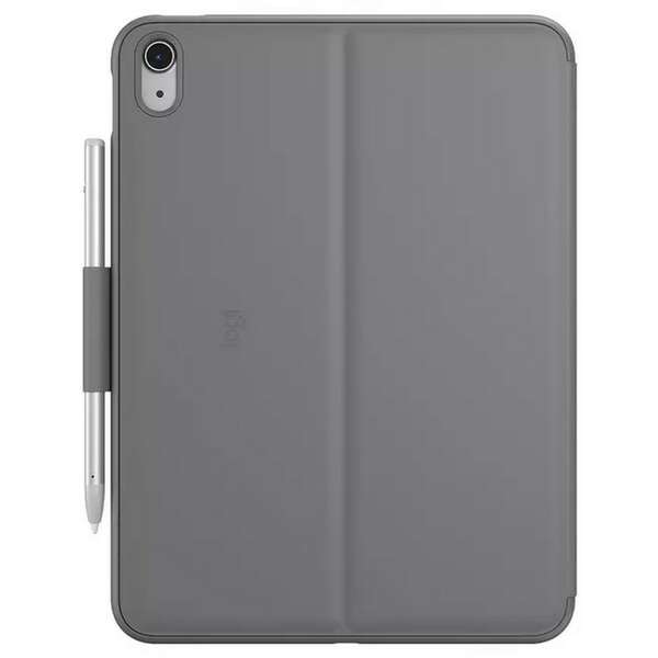 Logitech Slim Folio Keyboard Case for iPad (10th gen) - Grey - UK