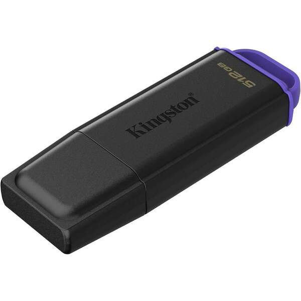 KINGSTON 512GB Portable USB 3.2 Gen 1 DataTraveler Exodia Black/Purple