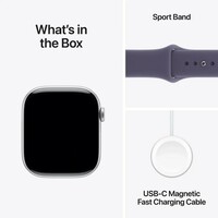 APPLE Watch S11 Cellular 42mm Silver Aluminium Case with Purple Fog Sport Band - S/M mf8h4rk/a