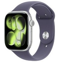 APPLE Watch S11 Cellular 42mm Silver Aluminium Case with Purple Fog Sport Band - M / L mf8j4rk / a