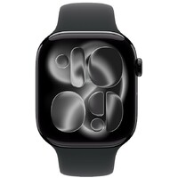 APPLE Watch S11 Cellular 46mm Jet Black Aluminium Case with Black Sport Band - M/L mfc44rk/a
