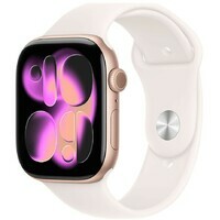 APPLE Watch S11 Cellular 46mm Rose Gold Aluminium Case with Light Blush Sport Band - S/M mfcg4rk/a