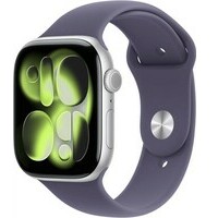 APPLE Watch S11 Cellular 46mm Silver Aluminium Case with Purple Fog Sport Band - S/M mfcp4rk/a