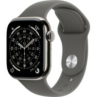 APPLE Watch S11 Cellular 42mm Natural Titanium Case with Stone Grey Sport Band - S/M mf8m4rk/a