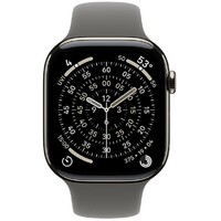 APPLE Watch S11 Cellular 42mm Natural Titanium Case with Stone Grey Sport Band - M/L mf8n4rk/a