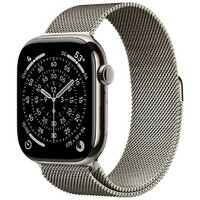 APPLE Watch S11 Cellular 42mm Natural Titanium Case with Natural Milanese Loop mf8p4rk / a