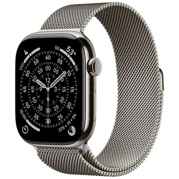 APPLE Watch S11 Cellular 42mm Natural Titanium Case with Natural Milanese Loop mf8p4rk/a