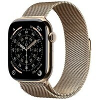 APPLE Watch S11 Cellular 42mm Gold Titanium Case with Gold Milanese Loop mf8y4rk / a