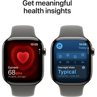 APPLE Watch S11 Cellular 46mm Natural Titanium Case with Stone Grey Sport Band - S/M mfcw4rk/a