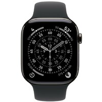 APPLE Watch S11 Cellular 46mm Slate Titanium Case with Black Sport Band - M/L mfd24rk/a