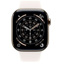 APPLE Watch S11 Cellular 46mm Gold Titanium Case with Light Blush Sport Band - S/M mfd54rk/a