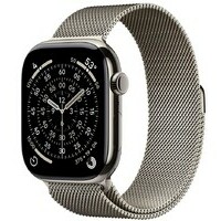APPLE Watch S11 Cellular 46mm Natural Titanium Case with Natural Milanese Loop - M / L mfd04rk / a