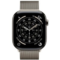 APPLE Watch S11 Cellular 46mm Natural Titanium Case with Natural Milanese Loop - M/L mfd04rk/a