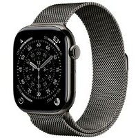 APPLE Watch S11 Cellular 46mm Slate Titanium Case with Slate Milanese Loop - S / M mfd34rk / a