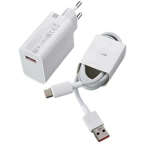HONOR 80W Super Charge Power Adapter + Cable Type A-C White