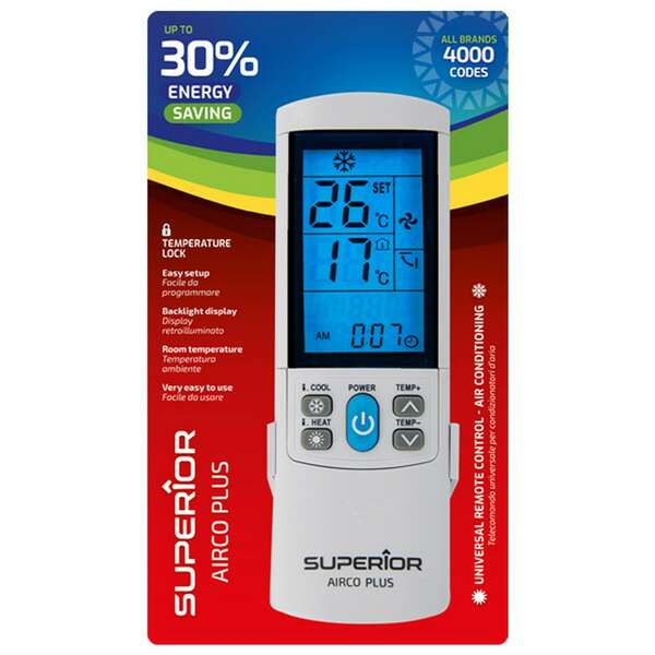SUPERIOR RC AIRCO Plus univerzalni daljinski upravljač za klime