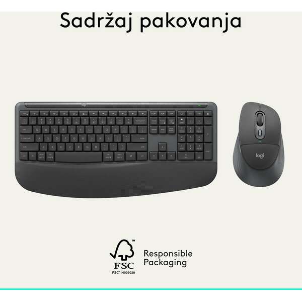 LOGITECH Signature Comfort Plus MK880 US GRAPHITE