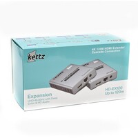 KETTZ HDEX-120 HDMI Extender 4K 120m set (2 adaptera) Cat5e/Cat6