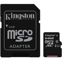 KINGSTON MICRO SD 64GB SD adapter SDC10G2/64GB