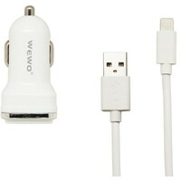 WEWO W-006 2XUSB 2400mA + iPhone 5/6 USB data 