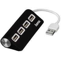 HAMA USB 2.0 HUB 1:4 crni