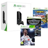 XBOX360 slim 4gb fifa18 sega collect all star racing