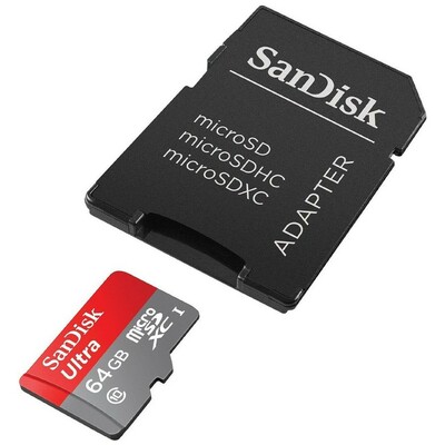 SANDISK SDHC 64GB Ultra Micro 100MB/s Class 10