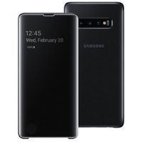 Samsung Clear-View stojeca futrola S10+ crna