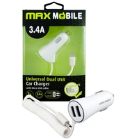 MAX MOBILE USB DUO 3.4A + MICRO USB beli