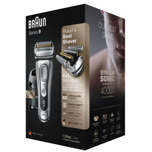 BRAUN 9390cc silver