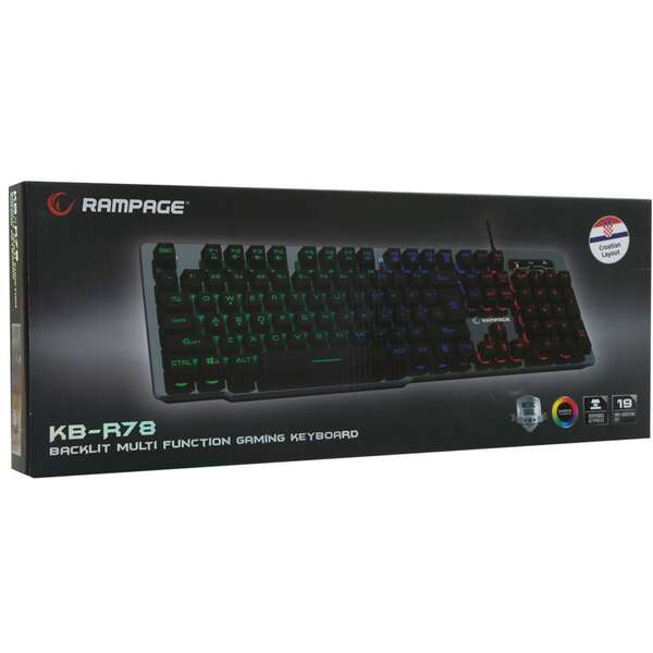 RAMPAGE KB-R78 GRAY/BLACK