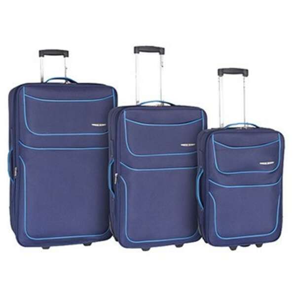 ENOVA BARCELONA Set kofera 55/65/75cm teget