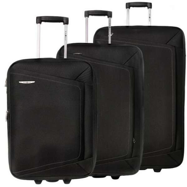 ENOVA LEON Set kofera 55/66/76cm crna