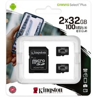 KINGSTON SDCS2 / 32GB-2P1A CL10 dvopak 