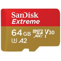 SANDISK SDXC 64GB SD Adapter 160MB/s A2