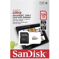 SANDISK SDXC 128GB 80MB/s Class 10 +Adap.