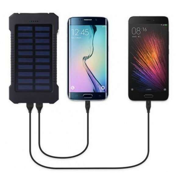 GEMBIRD Power bank Solar 12000mAh Black HRD-T12