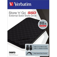 VERBATIM Portabl ext SSD 512 53250