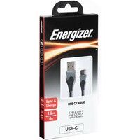 ENERGIZER CABLE USB-C2.0 BICOLOR 1.2M Black