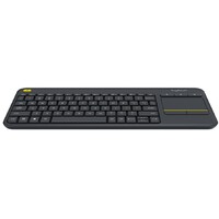 LOGITECH K400 PLUS WIRELESS TOUCH KEYBOARD BLACK YU