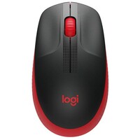 LOGITECH M190 FULL SIZE WIRELESS MOUSE RED