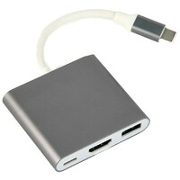 GEMBIRD A-CM-HDMIF-02-SG USB TYPE-C MULTI ADAPTER 