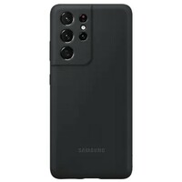 SAMSUNG SILIKONSKA MASKA ZA S21 ULTRA CRNA