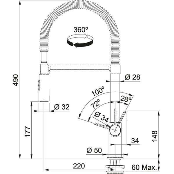 FRANKE FOX PRO-D HROM 115.0486.993