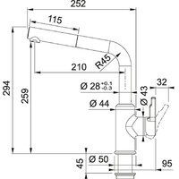 FRANKE URBAN-D KAMENO SIVA 115.0595.089