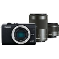 Canon EOS M200+15-45mm+55-200mm (crni)